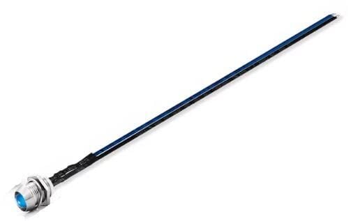 12V LED Şase Tip Mercekli Kablolu 1 Adet Mavi Difused - 20 Cm