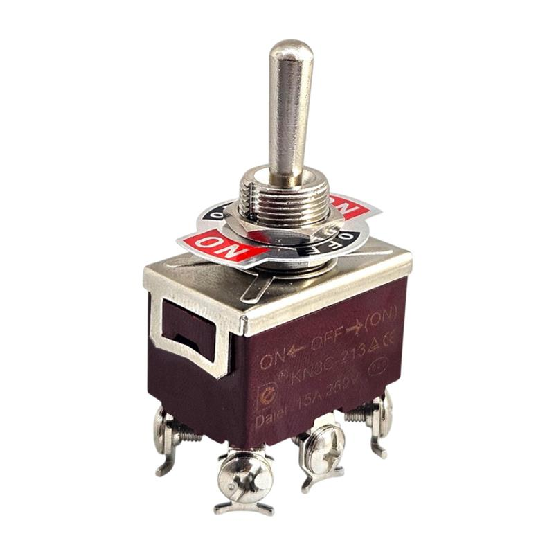 IC-160 Toggle Swıtch Büyük Boy (On)-Off-(On) 6P Vidalı Yaylı