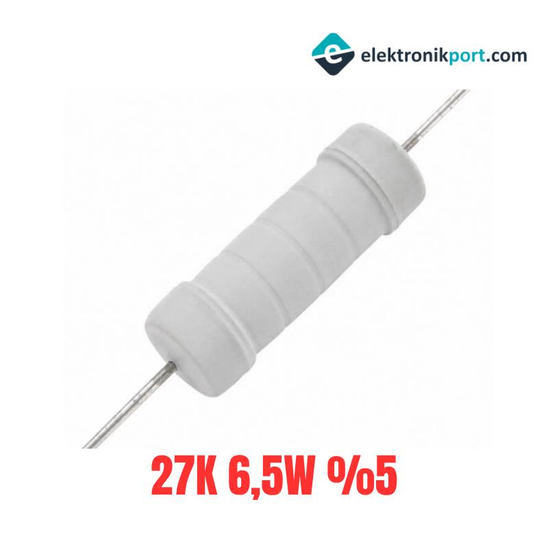 27K 6,5W %5 Tolerans Taş Direnç