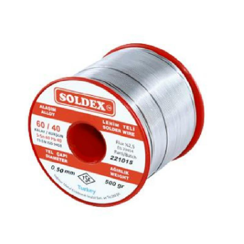 Soldex Lehim Teli 500 Gr 0,5mm Sn:60 - Pb:40 60/40