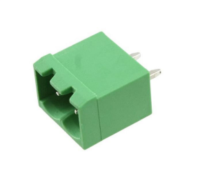 2 Pin Geçmeli Klemens 180 Derece Erkek 5,08mm Yeşil (Yanları Kapalı)