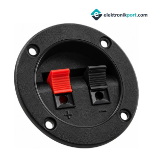 PM-17386 İkili Yuvarlak Hoparlör Terminali (İÇ ÇAPI:40MM / DIŞ ÇAPI: 65MM)
