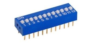 12li Dip Switch ON-OFF Mavi
