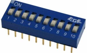 10lu Dip Switch ON-OFF Mavi