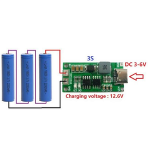 3S 12.6V 2A Li-ion & Lipo Pil Şarj Devresi