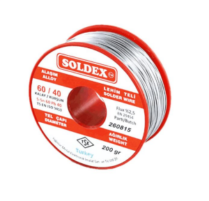 Soldex Lehim Teli 200 Gr 0,75mm Sn:60 - Pb:40 60/40