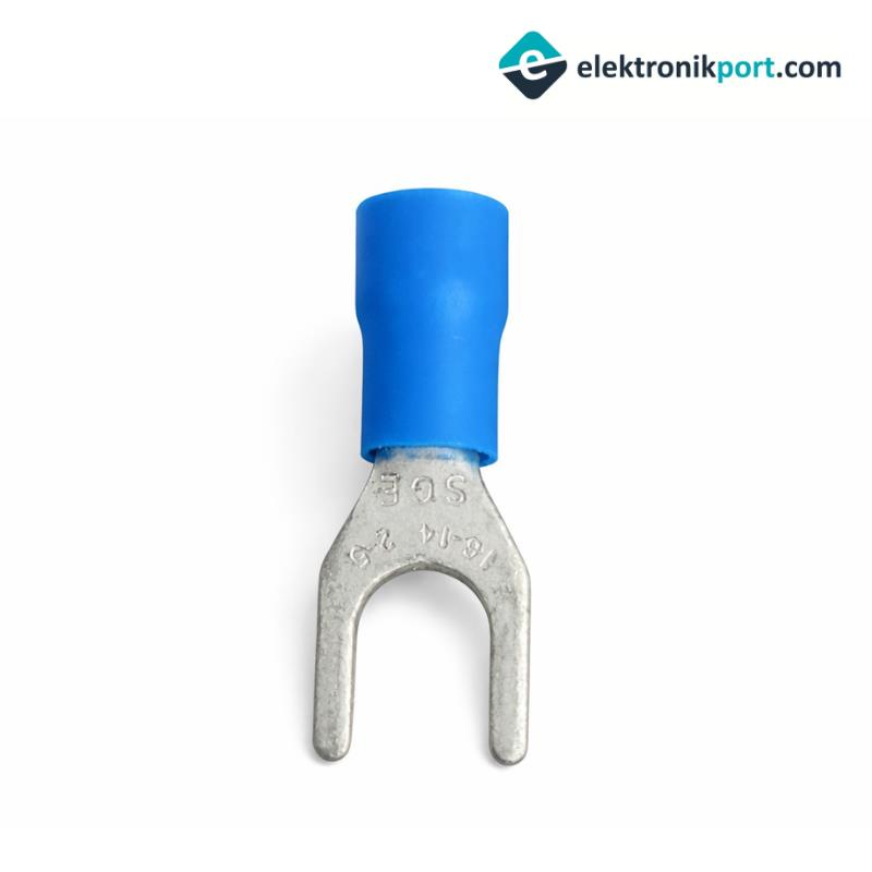 SV1,25-4 İzoleli Çatal Kablo Pabucu Mavi