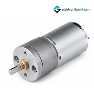 12V 25mm 130RPM Redüktörlü DC Motor