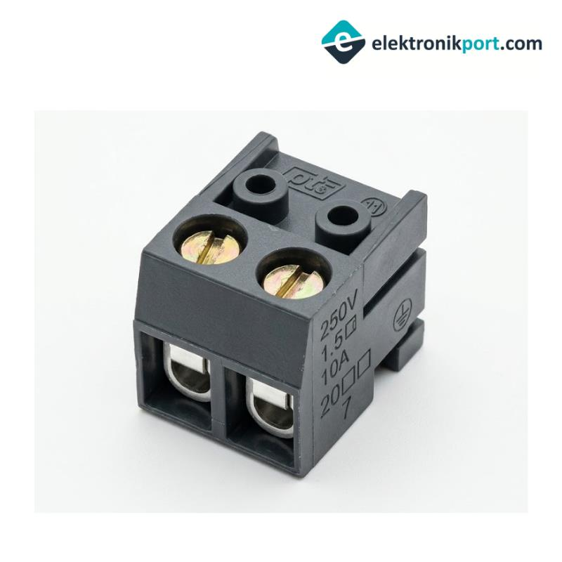 2 Pin PCB Tip Yaylı Klemens 10A 250V