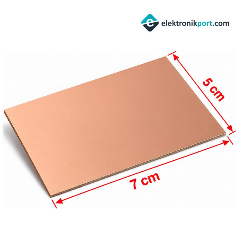 5x7 cm Bakır Plaket - FR4 (Epoksi)