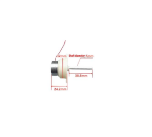 DC Redüktörlü Motor Uzun Şaft 300 Dişli 6V-12V