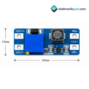 MT3608 2A DC DC Step Up Power Module Ayarlanabilir Voltaj Yükseltici Kart