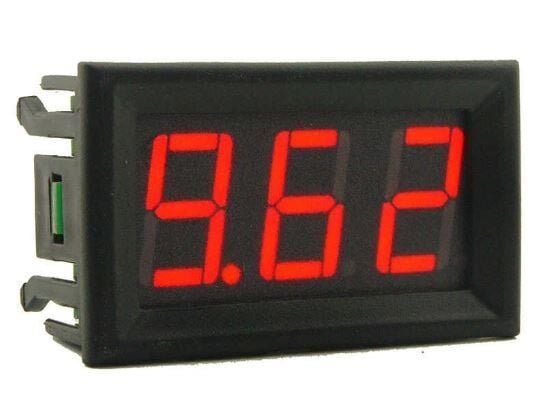 Voltmetre DC 0-30V Panel Tip Dijital Kırmızı 0,56 inch