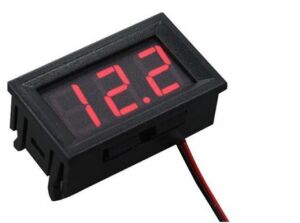 Voltmetre DC 0-30V Panel Tip Dijital Kırmızı 0,56 inch