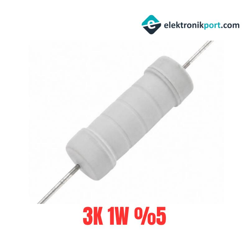 3K 1W %5 Tolerans Taş Direnç