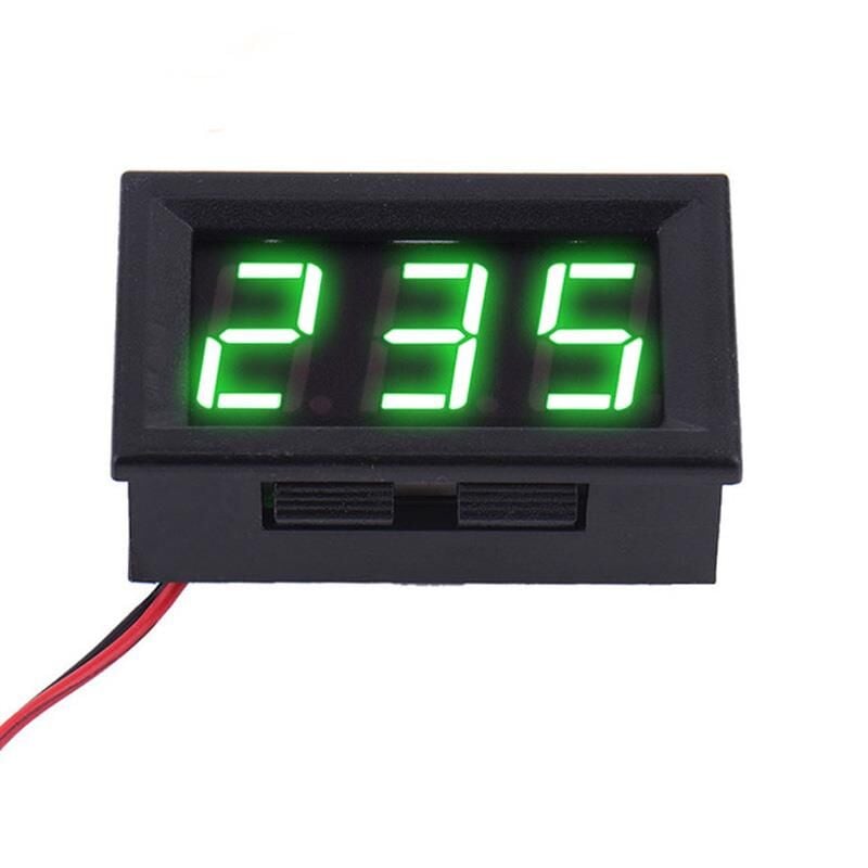 0.56'' 0-30V 3 Kablolu DC Yeşil Voltmetre