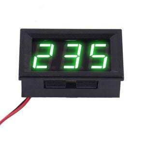 0.56'' 0-30V 3 Kablolu DC Yeşil Voltmetre