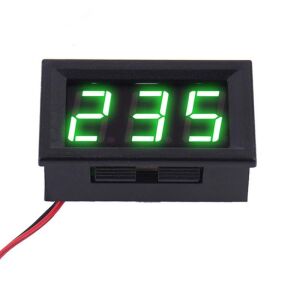 0.56'' 0-30V 3 Kablolu DC Yeşil Voltmetre