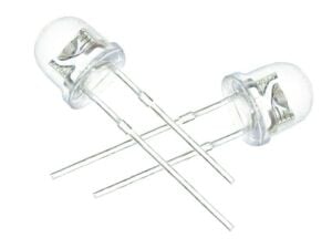 Led 4.8mm Mantar Şeffaf Sarı (10 Adet)