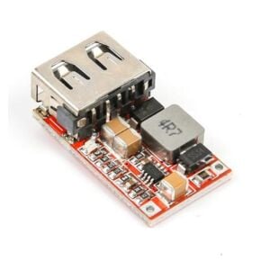 DC-DC Buck Modül 6-24V 12V/24V’dan 5V 3A USB Güç Kaynağı Şarj Cihazı %97.5 Verim