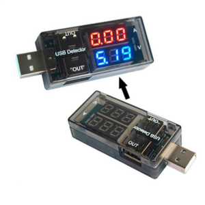 Usb Voltmetre Usb Ampermetre Usb Akım Ölçer - Çift Usb Çıkışlı