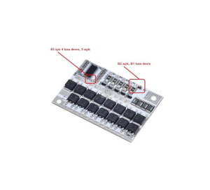 4S 100A BMS 18650 LiFePO4 Pil Korumalı Balans Devresi