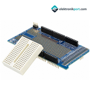 Arduino Mega 2560 R3 Proto Shield + Breadboard
