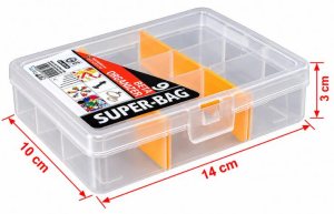 Malzeme Kutusu 9 Bölmeli Organizer Hobi Kutusu