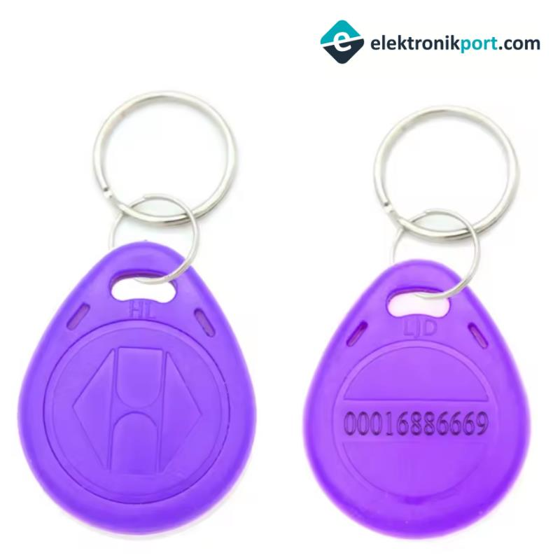 Manyetik Anahtarlık Mor Göstergeç 125 Khz Proximity RFID