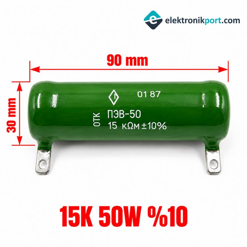 15K 50W %10 Tolerans Tel Sarımlı Güç Direnci