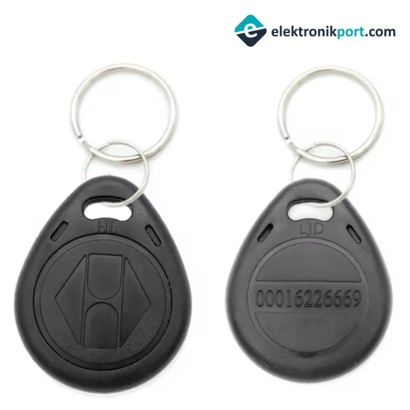 Manyetik Anahtarlık Siyah Göstergeç 125 Khz Proximity RFID