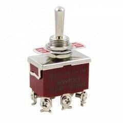 IC-160-S  TOGGLE SW. BÜYÜK BOY (ON)-OFF-(ON) 6P VİDALI YAYLI SWION 15A