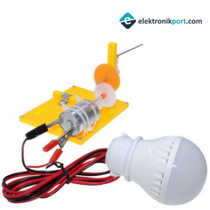 Dinamolu Lamba Deney Eğitim Seti - DIY - Demonte (Montesiz)