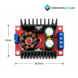 DC-DC Voltaj Yükseltici Boost Converter Regülatör (150W) 10V - 32V Giriş / 12V - 35V Çıkış 6A