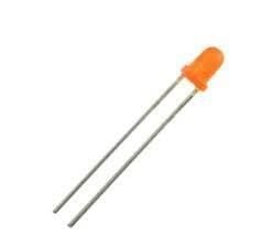 LED 3mm Turuncu Difused  (100 Adet)