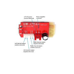 DW-CT14+ Şarj Edilebilir Bluetooth Amfi Devresi 2*5W