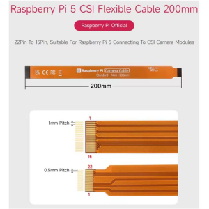 Raspberry Pi 5 Kamera FPC Kablosu 200mm / 20cm