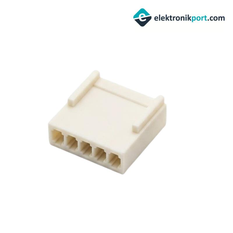 Molex 2510 22-01-2101 5 Pin Dişi Soket Konnektör Gövdesi Krem