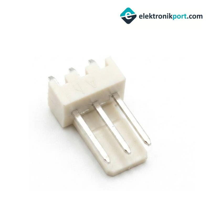 Molex 22-04-1031 3 Pin Erkek 90' Soket Konnektör Gövdesi Krem