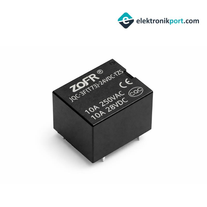 24V 10A Zofr Röle - JQC-3F(T73)-24VDC-1ZS