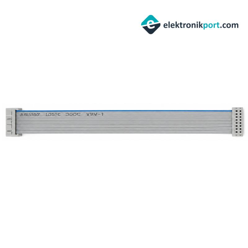 IDC 16 Pin Dişi Flat Kablo (Şerit Kablo) Montajlı