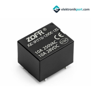12V 10A Zofr Röle - JQC-3F(T73)-12VDC-1ZS