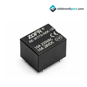 5V 10A Zofr Röle - JQC-3F(T73)-5VDC-1ZS