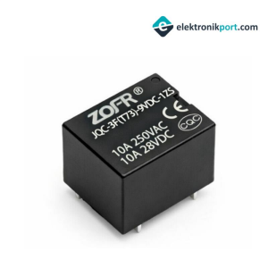 9V 10A Zofr Röle - JQC-3F(T73)-9VDC-1ZS