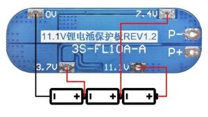 3S 10A 12,6V BMS Koruma Kartı Lityum Batarya 18650 Li-ion Lipo Protection Module