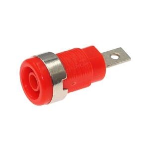 IC-239A 4mm Kırmızı Korumalı Born Jak