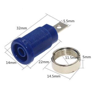 IC-239A 4mm Kırmızı Korumalı Born Jak