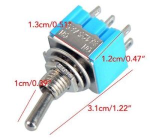 Toggle Switch 6 Pin 2 Konumlu On-Off