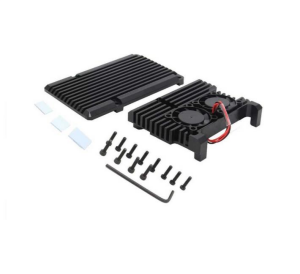 Raspberry Pi 4 Çift Fanlı Alüminyum Kasa Soğutucu