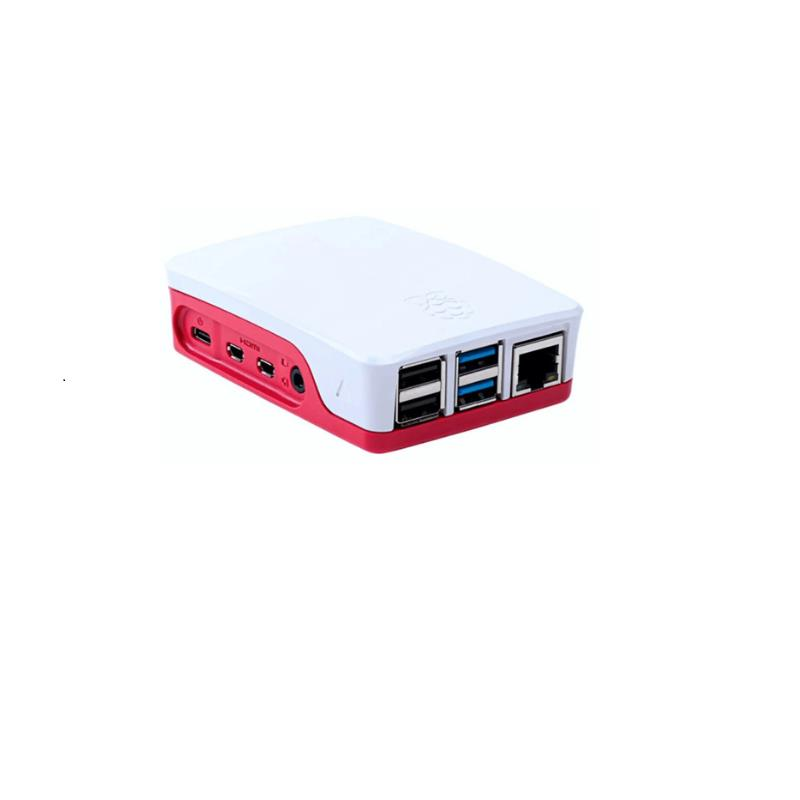 Raspberry Pi 4 Muhafaza Kutusu - Kırmızı Beyaz